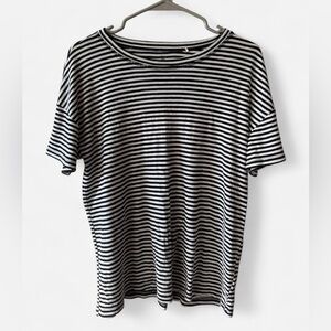 Me to We Monochrome Striped Top